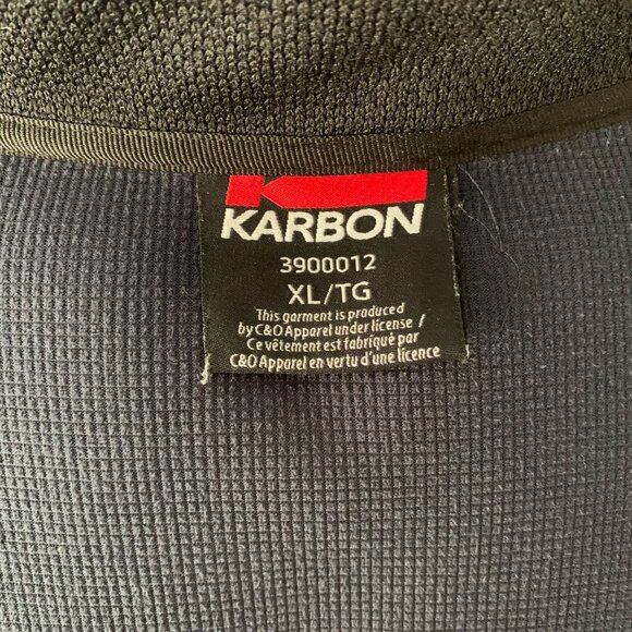 KARBON Performance Men's Black Activewear Sweater Jacket - Picture 8 of 11